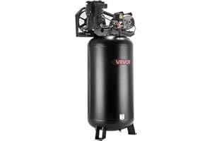 VEVOR 60 Gallons Heavy-Duty Air Compressor, 3.7HP 8 SCFM at 90PSI Air Compressors Max 155PSI Pressure, Oil-Lubricated Compres
