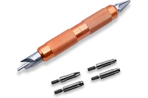 MILMUMU Case Prep Multitool - Primer Pocket Cleaners Reamers for Removing Crimps - Case Chamfer Deburring Hand Tools for Reloading -1 Pack