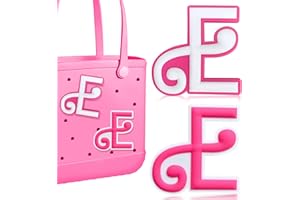 AOIFES 2Pcs Lettering Charms For Bogg Bag, 3D Alphabet Printed Decorative Accessories Charm For Bogg Bag, Insert Personalizing Alphabet Decorative Charm Compatible With Handbag Beach Tote Bag