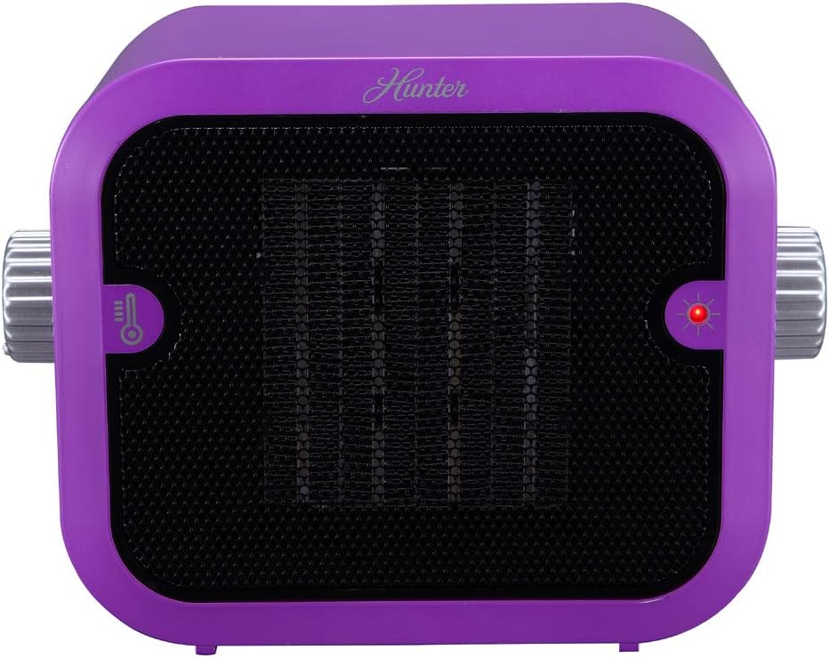 Hunter PC-003PU Retro Ceramic Space Heater (Purple)