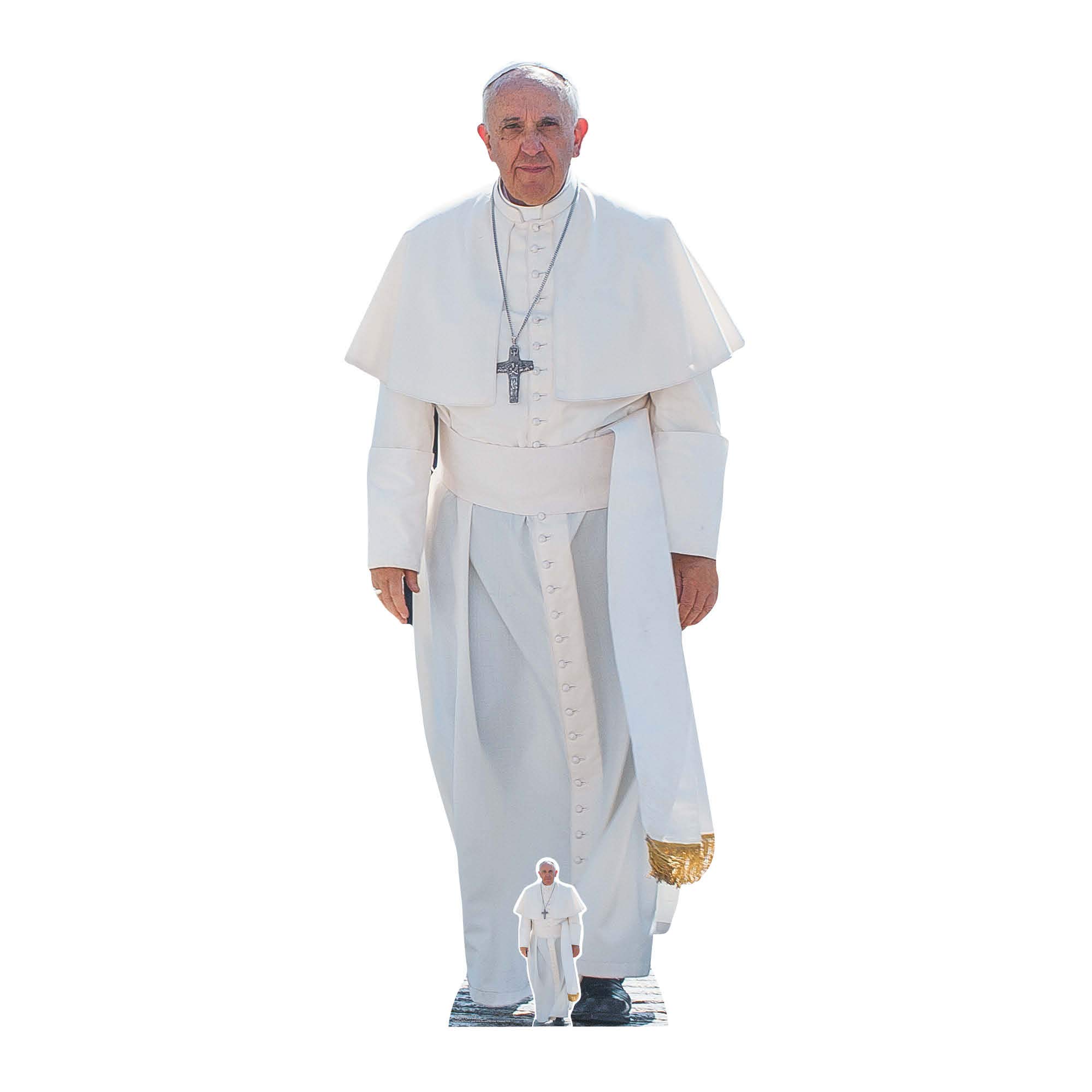 Star Cutouts Ltd SC940 Pope Francis Life Size Cardboard Cut Out, Multi-Colour 176 x 72 x 176 cm