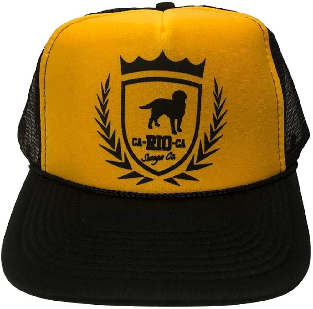 black designer baseball cap