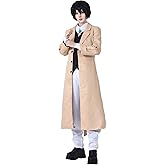 Dazai Osamu Brown Long Coat Costume Set-Premium Quality Replica with Accurate Sizing