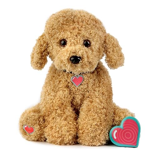 My Baby's Heartbeat Bear Furbaby's Recordable Stuffed Animals 20 sec Heart Voice Recorder for