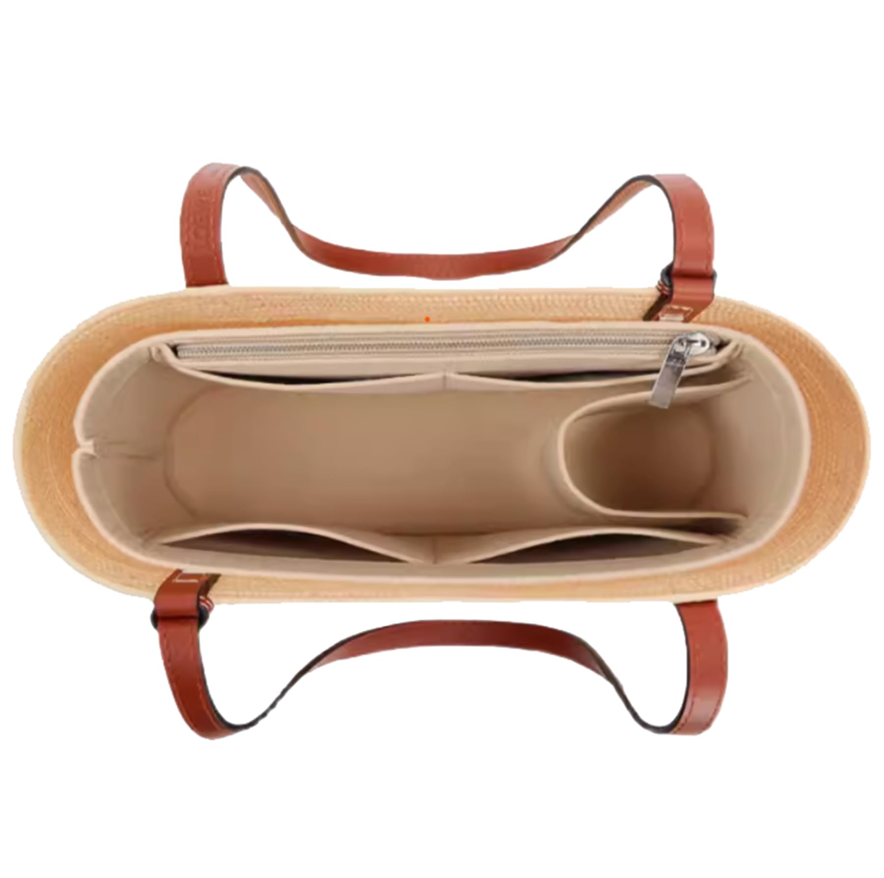 Photo 1 of Lckaey Bag Organizer for loewe basket bag Purse Insert - Handbag Felt Insert Y097Khaki