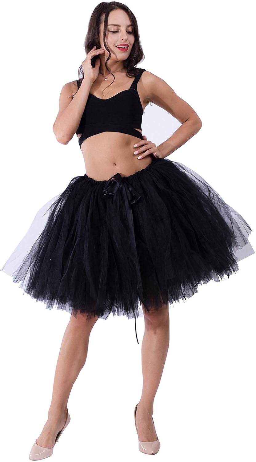 black puffy skirt outfit