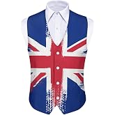 Biyejit Men's Suit Vest Business Formal Dress Waistcoat Slim Fit Vests for Men for Suit or Tuxedo Wedding Dress