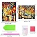 Standie 2 Pack DIY Diamond Painting Set 5D Full Drill Embroidery Rhinestone Painting Kit 5D Decorating Wall Stickers for Living Room (50 x 42cm Rainy Night & 40 x 30cm Walking in The Rainy Night)