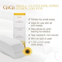 GiGi Wax Strips Non Woven for Hair Removal - Small