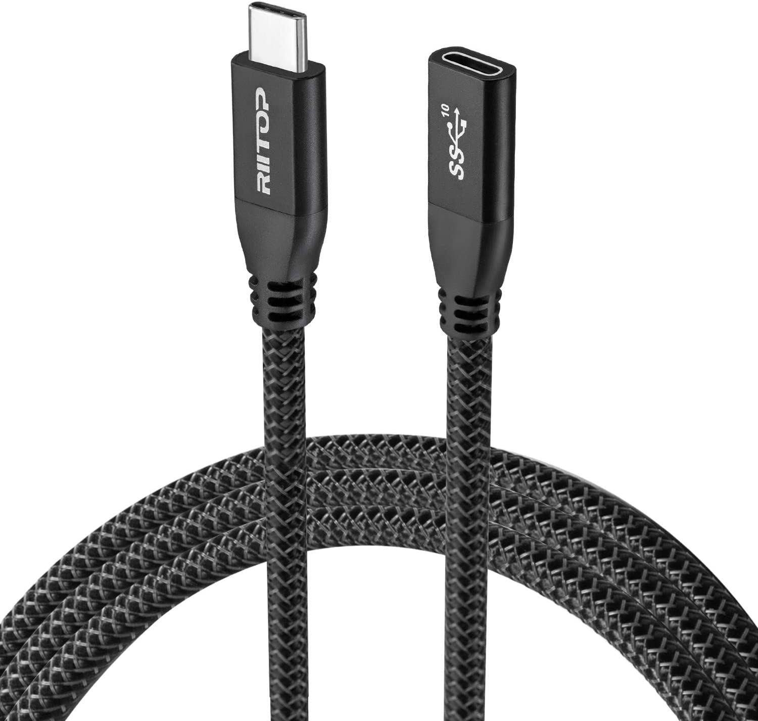 RIITOP USB C Extension Cable 6ft 10Gbps,100W PD Fast Charger, USB Type C Male to Female Extension Cable Cord Support Charging & Data Sync Compatible with Nintendo Switch, MacBook