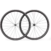 ICAN AERO40II-1180g/AERO50II-1255g Disc Carbon Road Bike Wheelset 700C Disc Brake 23mm Inner Width Clincher Tubeless Compatible