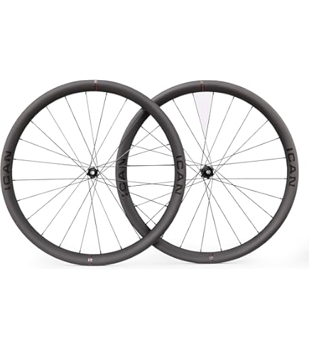 Amazon.com : ICAN Alpha 40Ⅱ 1390g Carbon Road Bike Wheelset Disc