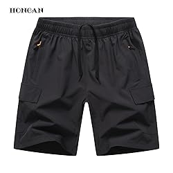 HONCAN Boys Pull on Cargo Shorts, Outdoor Kids