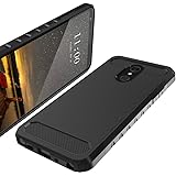 LG Stylo 4 Case, LG Q Stylus Case, LK [Carbon Fiber] Shock Absorption Hybrid Armor Defender Protective Case Cover for LG Stylo 4/LG Q Stylus - Black