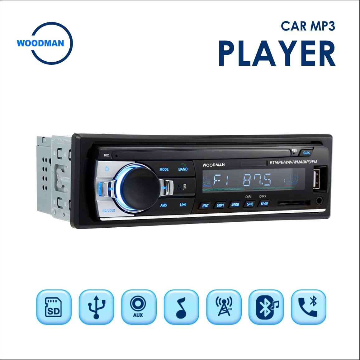 Woodman WM-13 Single Din Car Stereo