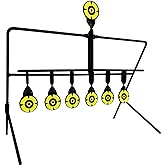 Atflbox Resetting Targets for Airgun Pellet BB Guns,6 Steel Targets for Shooting, Rated for .177 Caliber