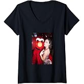 Womens Sasha Grey Graphic Tshirt V-Neck T-Shirt