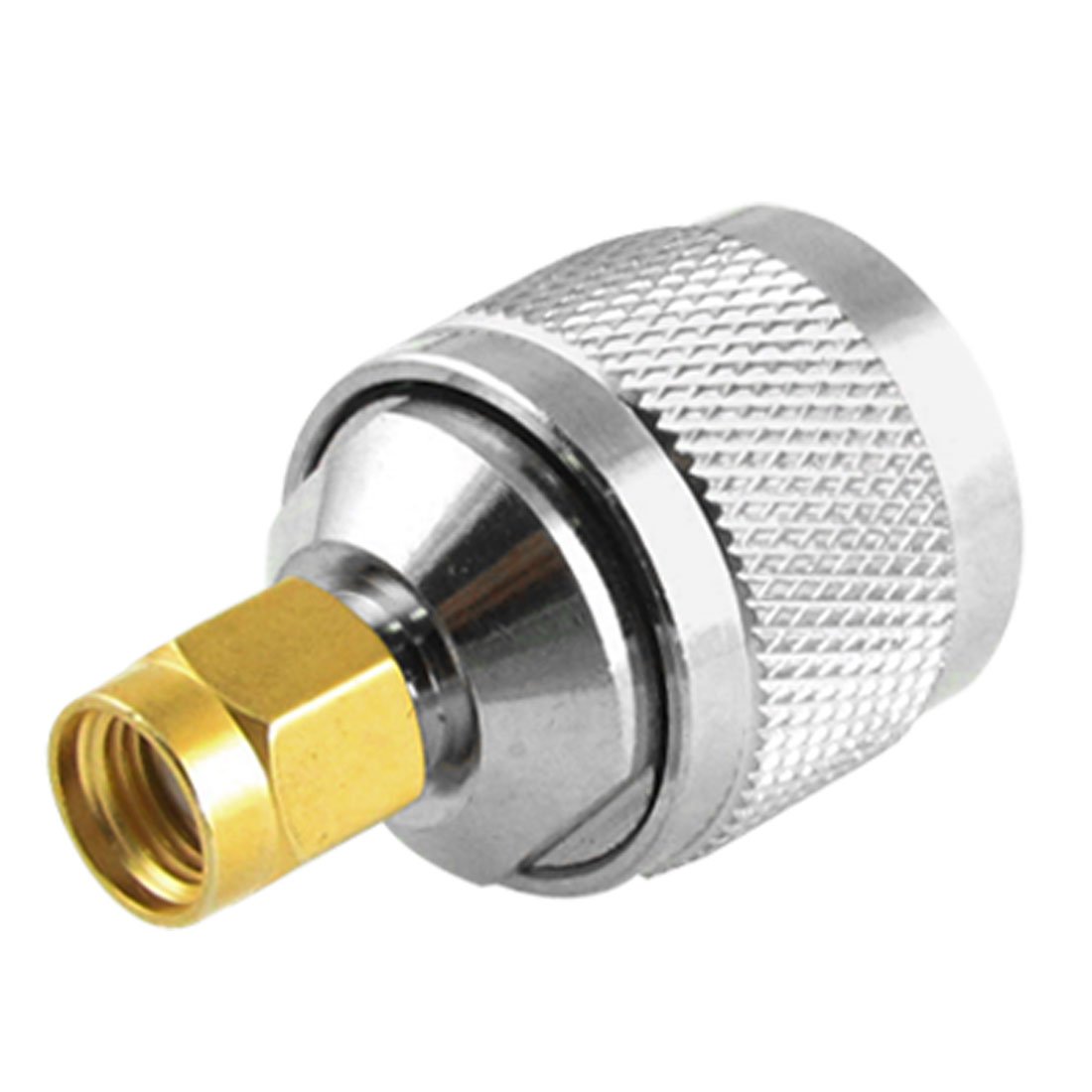sourcing map N Type Male to RP-SMA Male Plug Adapter Coaxial Cable Connector