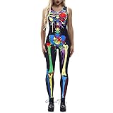 iOPQO Halloween Sweater for Woman, Sexy Bone Print