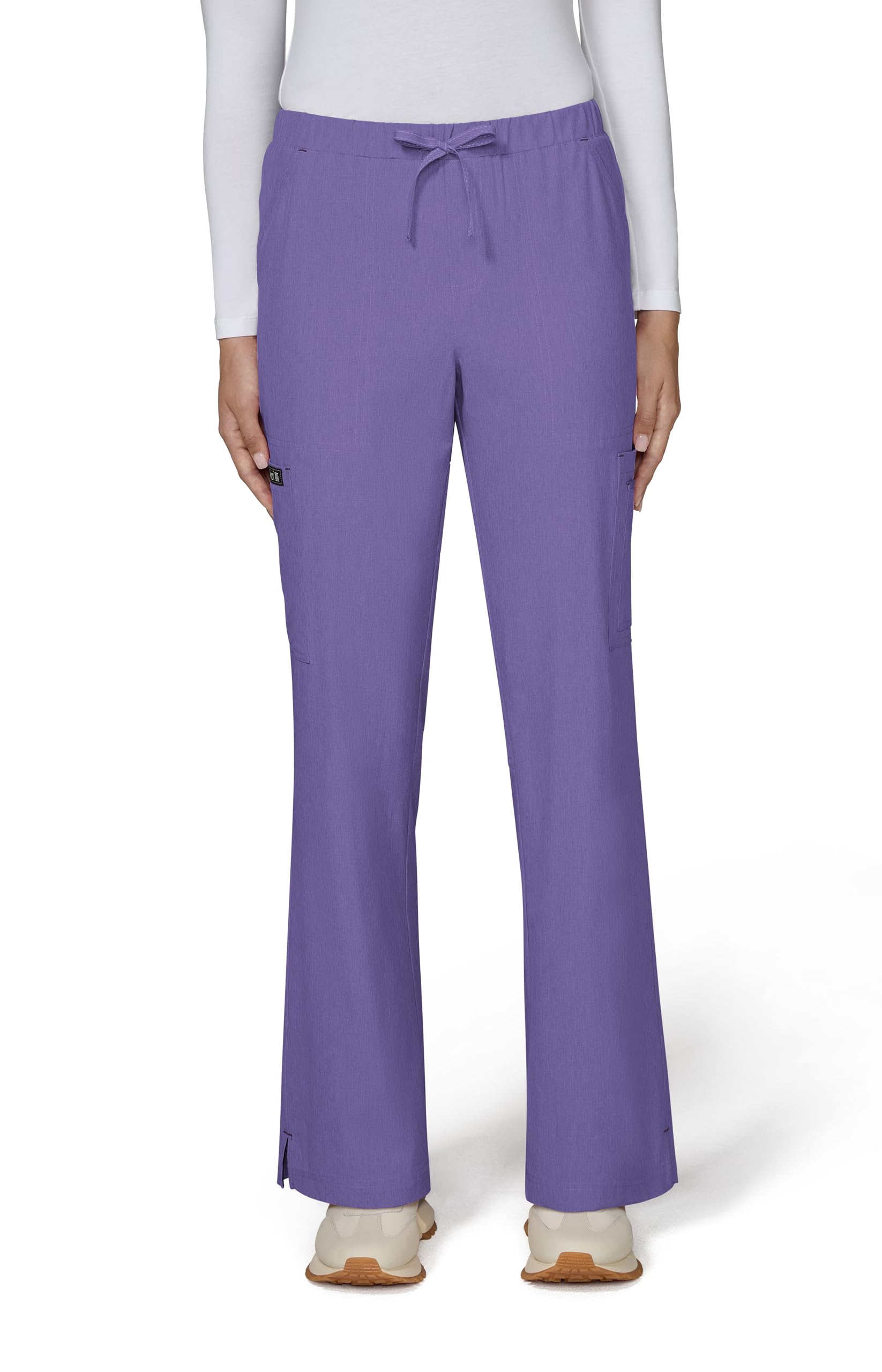 KOI Basics Women's Holly Scrub Pants (Heather Wisteria, Small) Image