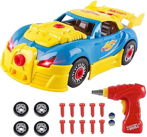 Toys for 3 year olds Boys & 4 year old Boy Gifts,CrossRace Take Apart Toy Car Racing30 Take