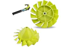 AAAQQ 529437003 529437004 529437001 Blower Fan Replacement for Homelite Ryobi 18 Volt Cordless Blower P2108 P21081 P21081VN P21081VNM (2 pcs)