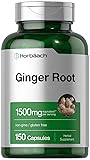 Horbaach Ginger Root Capsules 1500 mg | 150 Pills