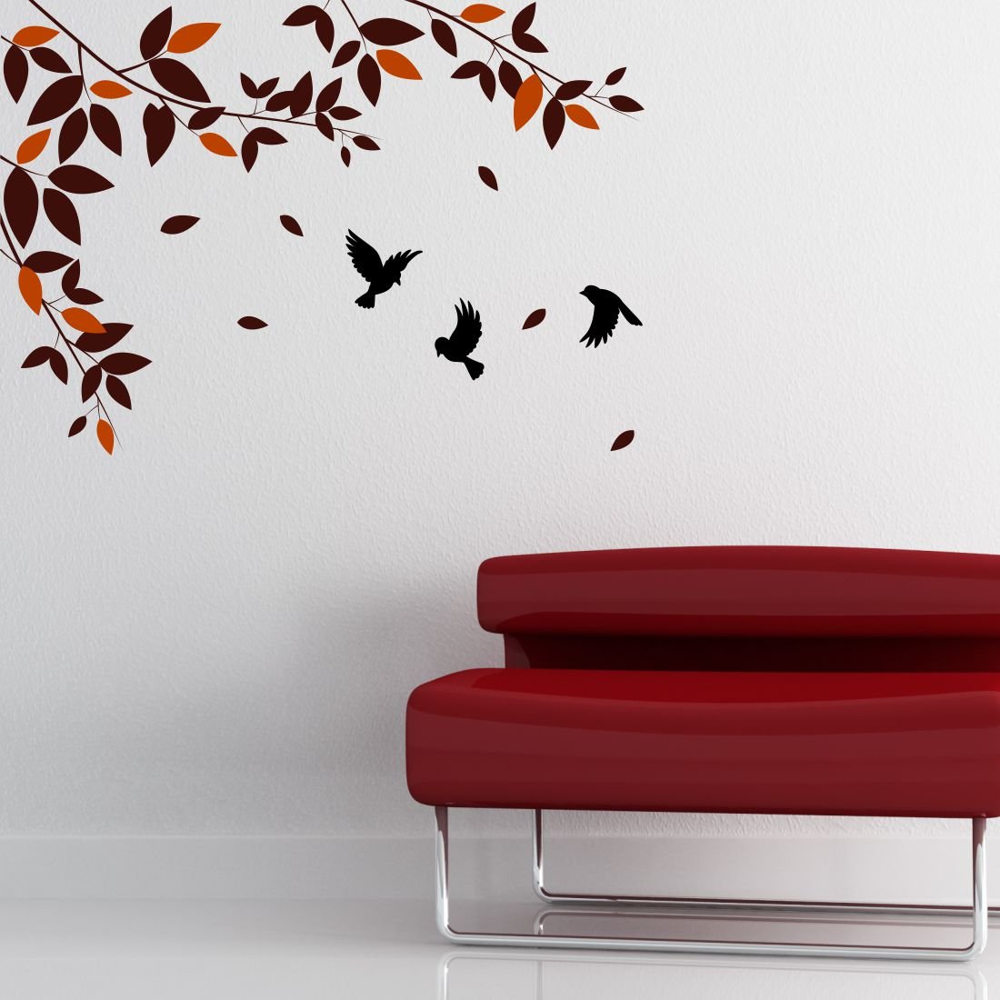 Buy Asian Paints Living Room Branch Wall Sticker (PVC Vinyl, 30.48cm x