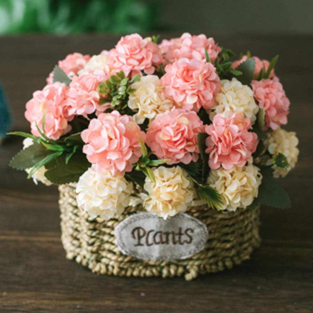 Artificial Silk Flower Basket Floral Arrangements Fake