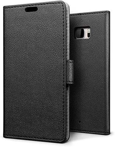 Wellpad HTC U Ultra Case , Luxury Slim PU Leather Flip Protective Magnetic Wallet Cover Case for HTC U Ultra with Card Slot and Stand Feature - black