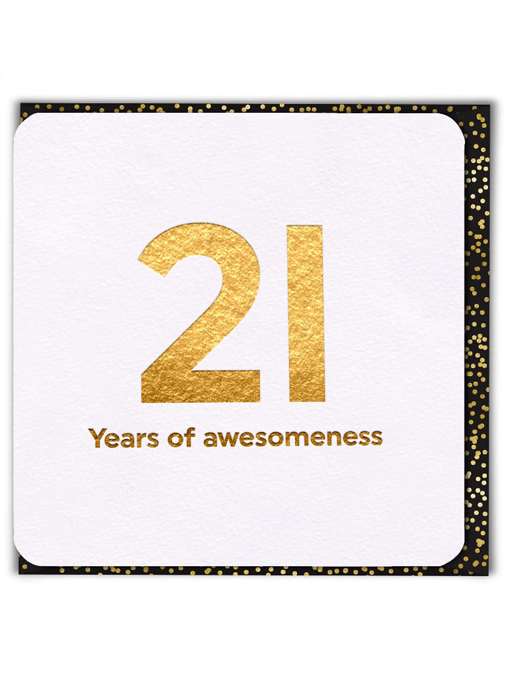 Brainbox Candy - Age 21st Age Funny Cool Happy Birthday Card - '21 Years of Awesomeness' - Son Daughter Niece Nephew Granchild Bestie Mate Boyfriend Girlfriend Son Daughter