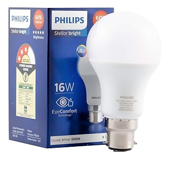 Philips Stellar Bright 16 Watt LED Bulb, Base B22 (Cool Day Light)