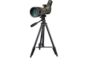 SVBONY SV46 Spotting Scope with Tripod, HD Dual Focus 20-60x80 IPX7 Waterproof Spotting Scopes, Angled Spotting Scope for Bird Watching