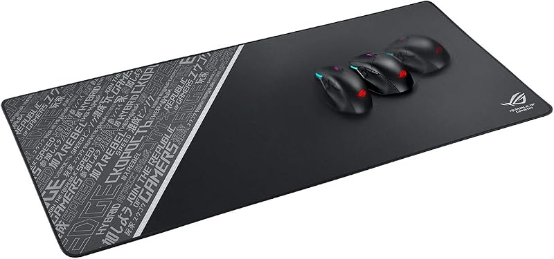 ROG Sheath BLK LTD Extra-Large Size Extended Gaming Mouse Pad with Anti-Fray Stitching, and Non-Slip Base