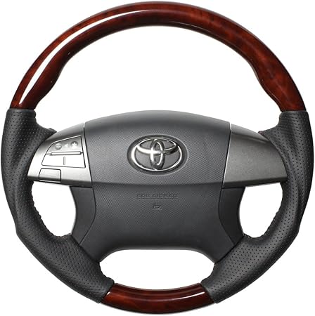Amazon Real レアル ステアリング マークxジオ アイシス 10系 前期 ブレイド 150系 前期 ブラウンウッド R50 Brw Br Zio ステアリング ハンドル 車 バイク
