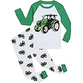 Little Hand Boys Pajamas 2 Pieces Snug-fit Long Set 100% Cotton Toddler Pjs Sleepwear Size 2-10 Years