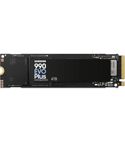 Samsung 990 PRO Heatsink NVMe M.2 SSD with Heatsink, 4TB, PCIe 4.0