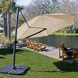 Coolaroo Cantilever Umbrella Round 12ft Smoke