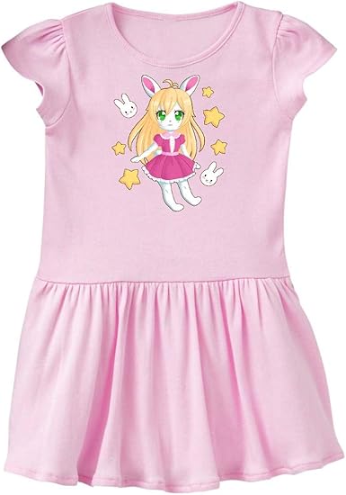 Amazon Com Inktastic Chibi Bunny Girl With Bunny Faces And Stars