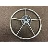 Pactrade-Marine-5-Spoke-Stainless-Steel-Steering-Wheel-with-Turning-Knob-11-L Pactrade-Marine-5-Spoke-Stainless-Steel-Steering-Wheel-with-Turning-Knob-11-L