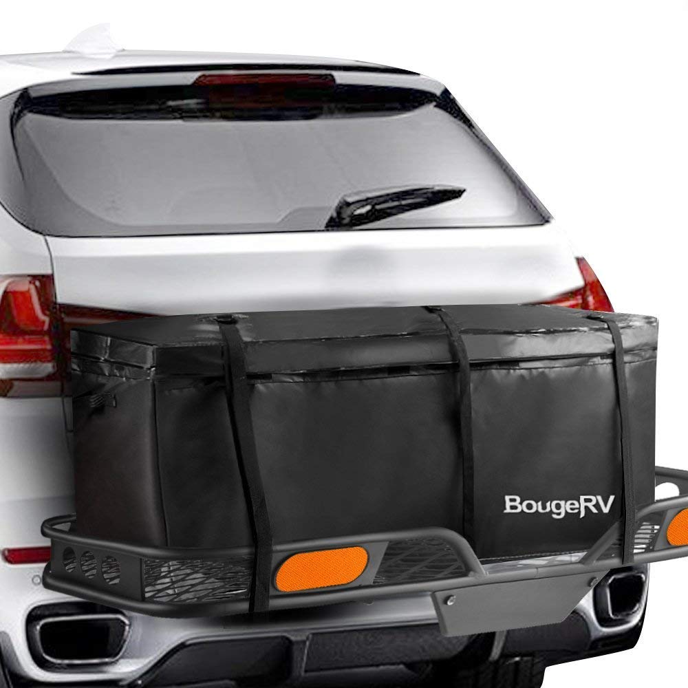 BougeRV Waterproof Cargo Bag 48'' x 21.7'' x 20.1'' Trailer Hitch Cargo