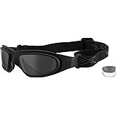 Wiley X SG-1 Ballistic Rated ANSI Z87 Safety Glasses for Men - Lightweight, Adjustable, and Protective