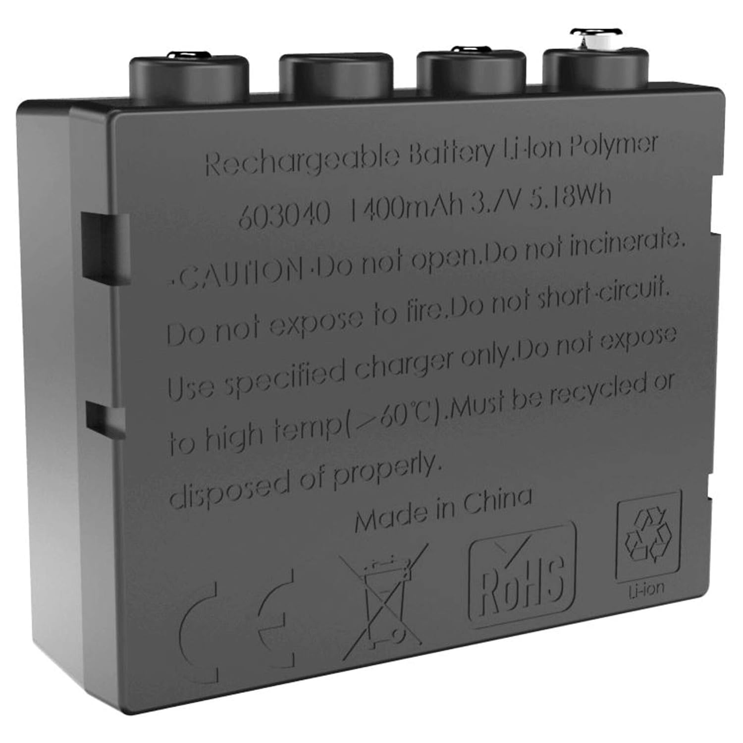 Ledlenser Rechargeable 1400 mAh battery for H7 SE, H7R SE, H7R.2, iH7R CRI Head Torch, TU - Image 3