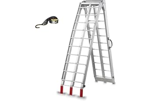 KOLOTOOL Motorcycle Loading Ramp Dirt Bike Ramp 750 lbs Powersports Loading Ramp Lightweight Portable Ramps 7.5 FT Ramps for Pickup Trucks Easy to Carry and Store 1 Pc 90" L x 12" W