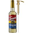 Torani Pistachio Coffee Syrup for Drinks & Desserts, Pump Included, 25.4 Fl Oz