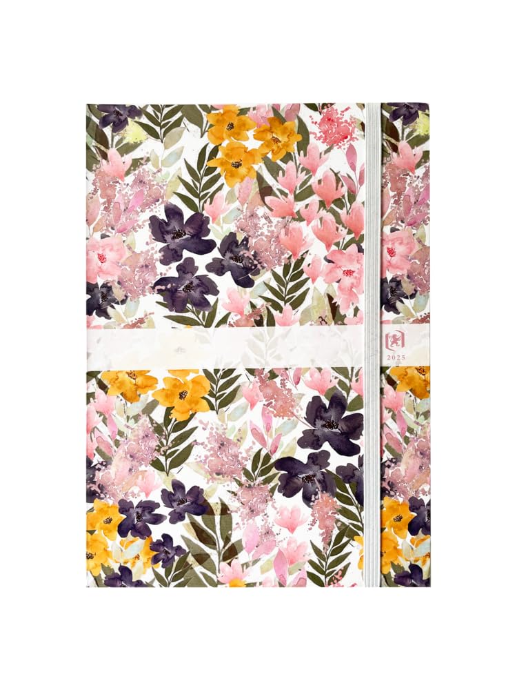 Oxford 100735840 Flowers Daily Agenda Civil Year 2019 15 x 21 cm Pink