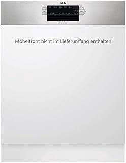 AEG FEE53600ZM Geschirrspüler (teilintegriert) mit Softspikes / Einbaugeschirrspüler mit Zeitspar- und AirDry-Funktion / A+++ / sparsame Spülmaschine mit Beladungserkennung