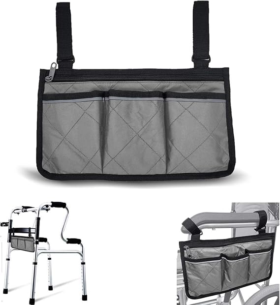 Wheelchair Side Bags, Armrest Accessories to Hang on Side