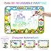 SmilePowo Aqua Magic Water Drawing Mat Set +10 Dinosaur Toy Set, (26 Pcs) ,Coloring Mat for Floor, Children Christmas Gift Kids Toddler Educational Toy Mat, Painting Writing Pad Doodle Board