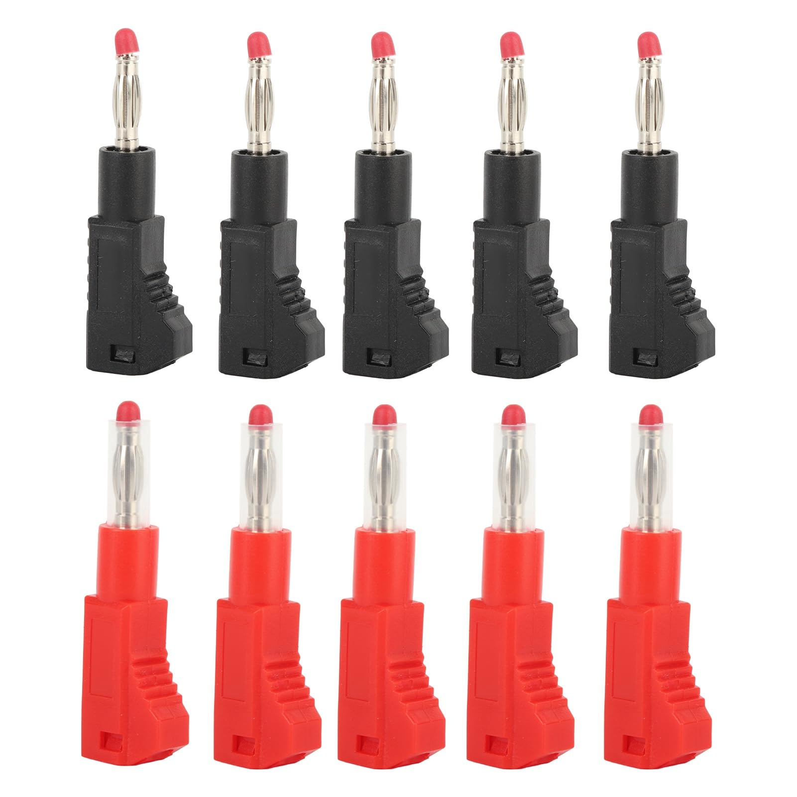 Sonew 10 Pieces 4 mm Banana s Connectors with Sheath Retractable Brass Gold Plated Banana for Speaker Wire